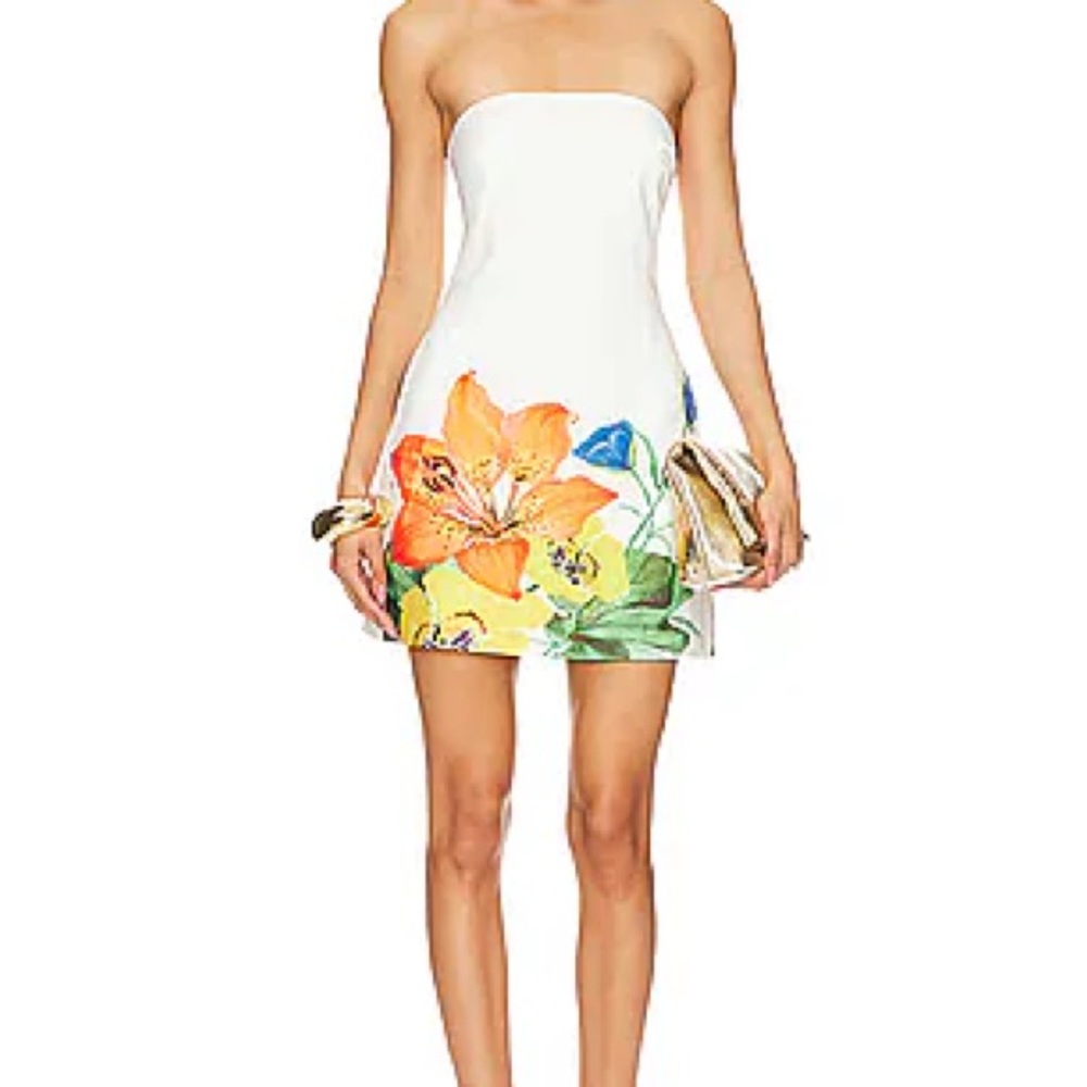 Floral Strapless Dress